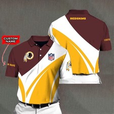 Personalized Washington Football Team Redskinss Polo Shirt Unisex Adults S-5XL
