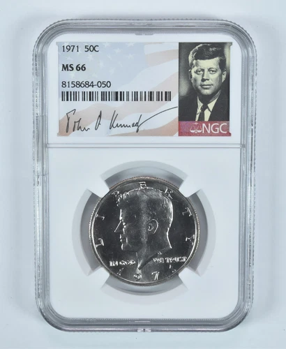 1971 Kennedy Half Dollar MS66 NGC Special Label