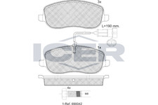Bremsbelagsatz Vorne Lucas-Trw-System für Fiat Croma 194 05-11