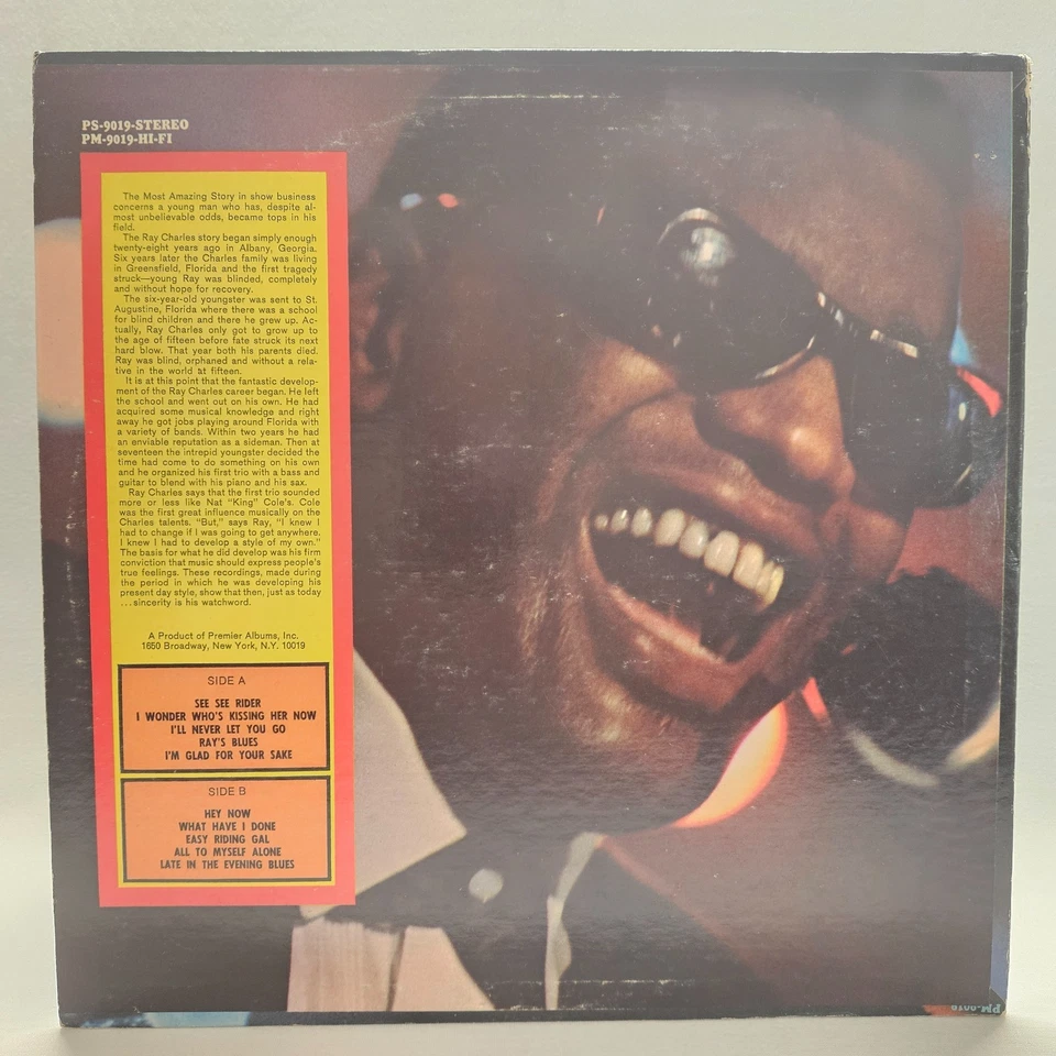 Ray Charles – The Great Ray Charles Soul Feelin' Original 1963 Vinyl 12" VG/G+ - Image 2 of 4