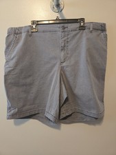 Old Navy Everyday Shorts Mens Gray Flat Front Elastic Waist Chino Sz. XXL