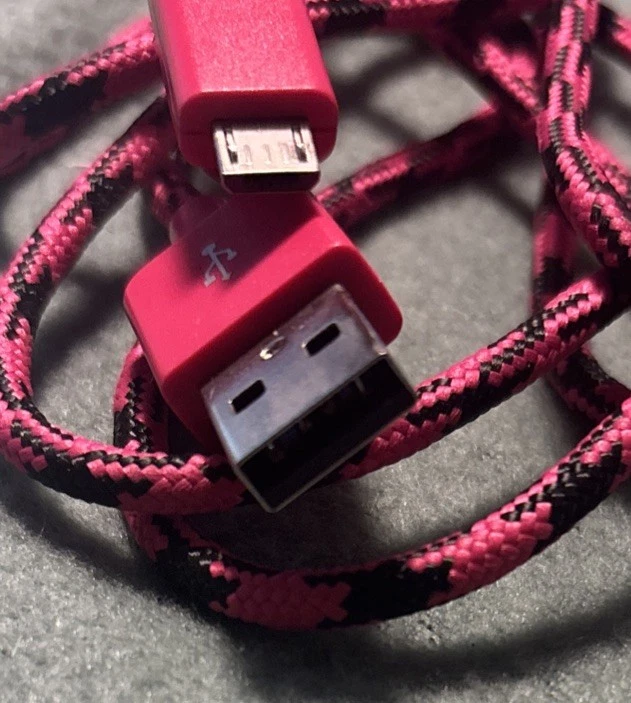 Cabo micro USB Verizon Micbrcabpnk parent rosa/preto 4 pés  - Imagem 2 de 3