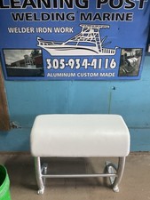 leaning post for boat W/28 “h 26” Upholstery White