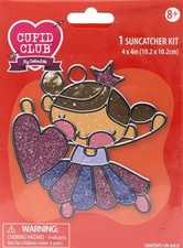 DIY Makit Bakit Fairy Princess Heart Valentines Suncatcher Kit Kids