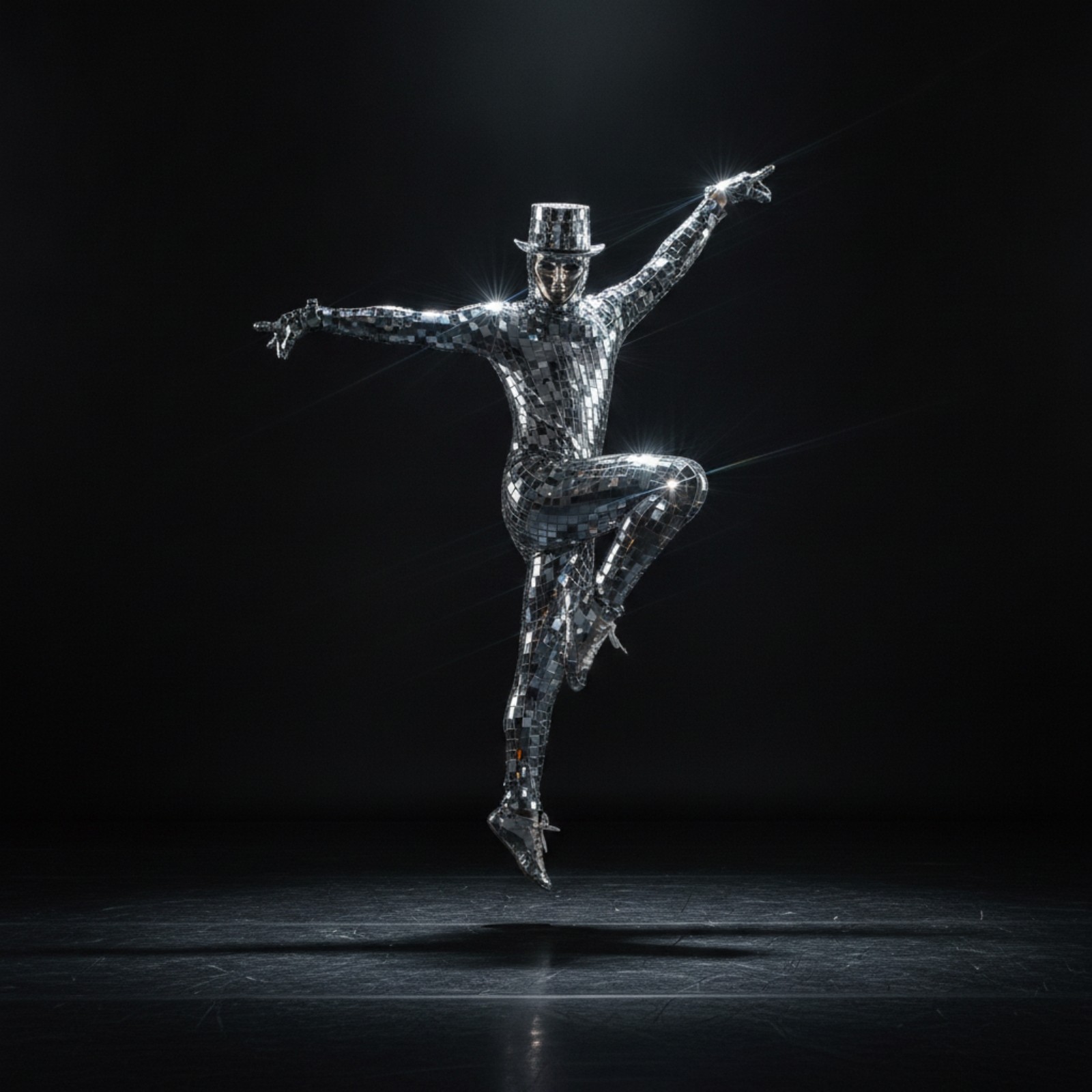 Performance Costume with Mask Full-Body Performance Bodysuit Shiny for Festivals image 8