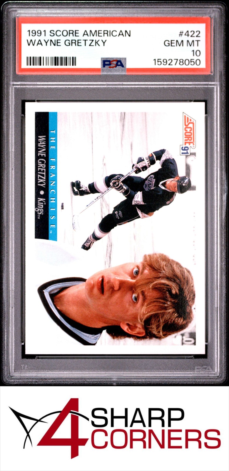 Wayne Gretzky #422 Hockey Cards 1991 Score American trading card — raw and PSA graded price guide