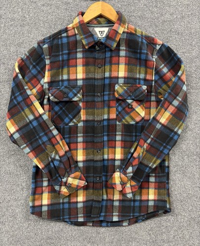 Vissla Cozy Polar Flannel Men’s Size Medium Multicolor Plaid Fleece - Picture 1 of 14