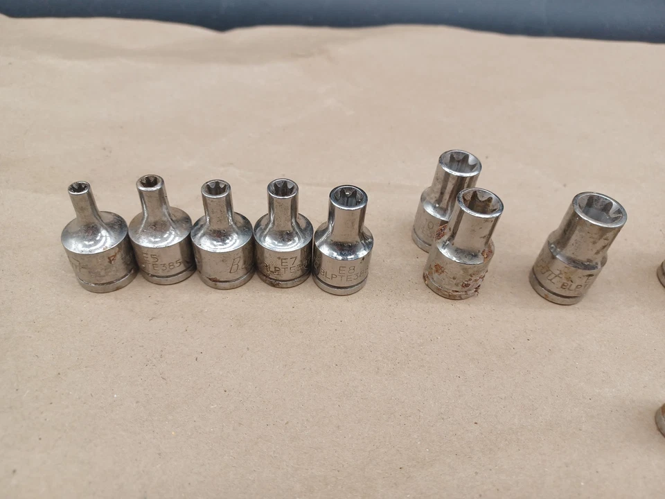 Blue-Point 1/4" 3/8" 1/2" Drive Socket 21pc Torx Set BLPTE - Image 4 of 4