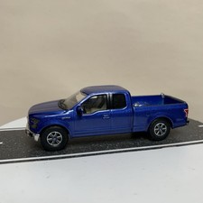 Greenlight 2015-17 Ford F-150 XLT Extended Double Cab Pickup Truck Blue 1:64 