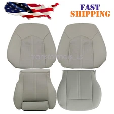 Driver & Passenger Bottom & Top Leather Seat Cover For 2010-2016 Cadillac SRX