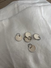 Metal Rim Key Tags 1-14 Inch Blank Round Rimmed Paper Tags