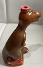 DINOSAUR Retro Plastic Brightly Coloured Sand Filled Art Sculpture