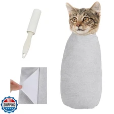 Supet Cat Wrap for Cutting Nails, Self-Adhesive Cat Grooming Wrap, Anti-Scrat