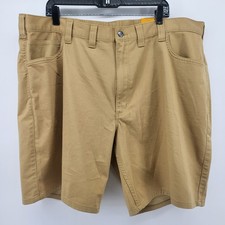 Carhartt Force Shorts Relaxed Fit Casual Shorts Flex 9" Inseam Sz 44 Brown New