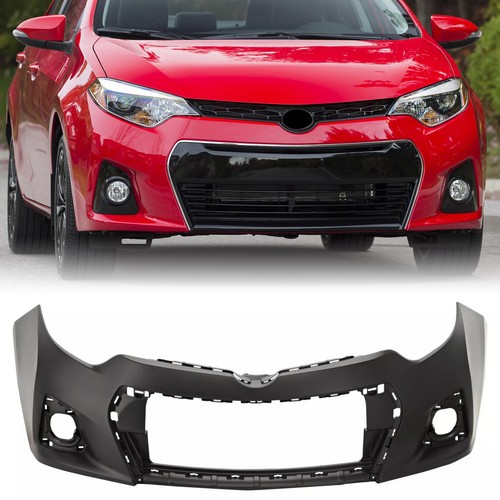 Primered Front Bumper Cover Fascia for 2014-2016 Toyota Corolla Sedan S SE
