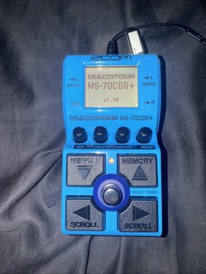 MINT CONDITION__ Zoom MS-70CDR+ MultI Effects Pedal with dedicated power Supply.