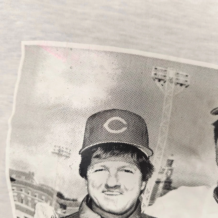 Vintage Johnny Bench T Shirt Mens Size Small White 80s Cincinnati Reds USA - Image 4 of 4