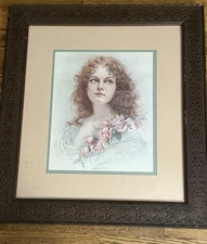 Beautiful Girl Purity Matted & Framed