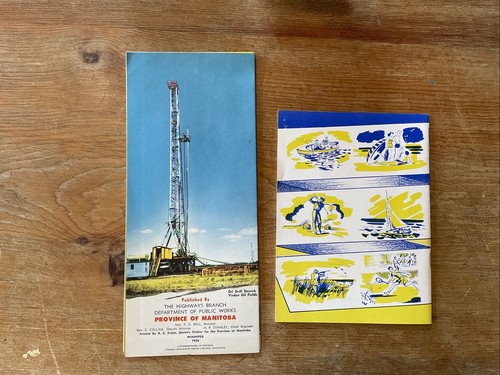 1956 Manitoba Travel Map And Accommodation Book Excellent - Picture 2 of 10