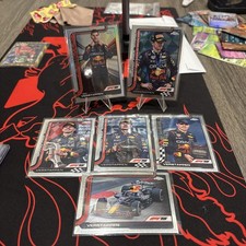 2025 Topps Chrome Formula F1 #1 Max Verstappen Portrait Refractor and other base