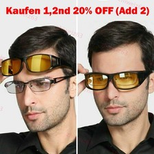 Nachtfahrbrille Autofahren Nachtsichtbrille Kontrastbrille Night Vision Unisex .