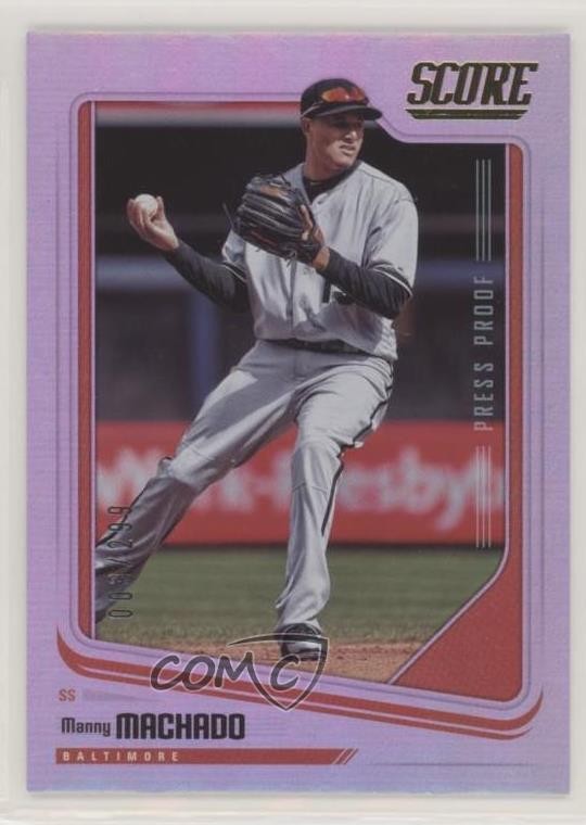 2018 Panini Chronicles Score Press Proof 3/299 Manny Machado #14 tj0