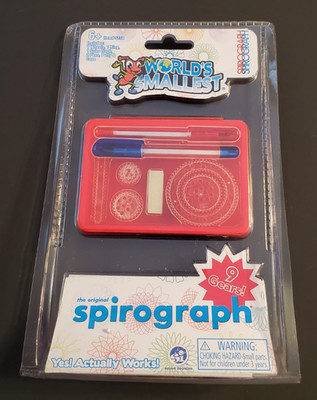 Brand New World's Smallest The Original Spirograph With Wheels Pens Putty & Case