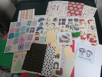 SALE PACKAGE HOBBYCRAFTS  FOR  SCRAPBOOKING WITH SEQUINS CHRISTMAS (SALE517)