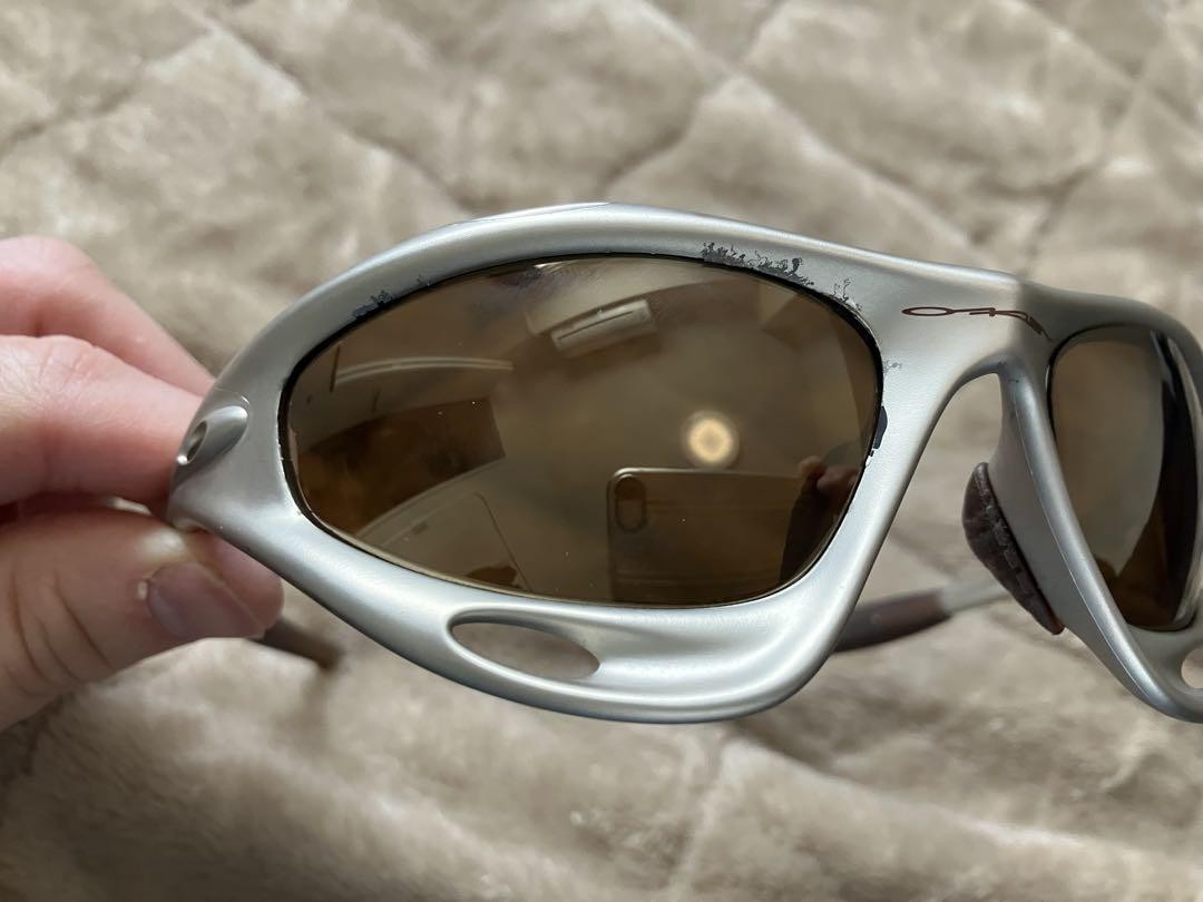 ◯OAKLEY RACING JACKET オークリー シルバー OAKLEY Racing Jacket Sunglasses Silver White Frame Purple