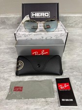 RAY BAN  NEW  ROUND MEDIUM  FLAT LENS  3447N 001 - 30  GOLD  GREY  GREEN