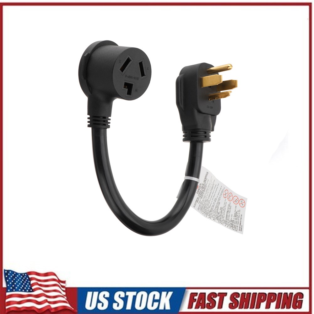 Dryer Adapter Plug Cord 4 Prong to 3 Prong 14-30P Male to 10-30R Female USA Ship