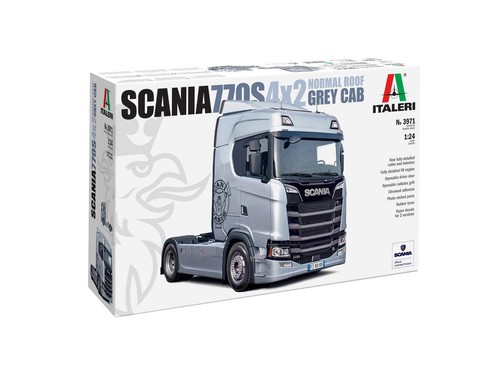 Scania S770 4x2 Normal Roof Grey Cab Lkw Truck 1:24 Plastic Modell Kit Italeri - Bild 2 von 5
