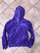Juicy By Juicy Couture Girls Velour Hoodie With Juicy Written On Hood Size L 14