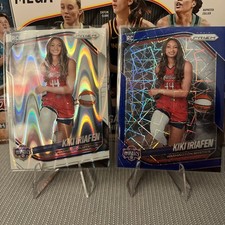 Kiki Iriafen - 2025 Prizm WNBA - White Seismic & Blue Velocity Variation #149 RC