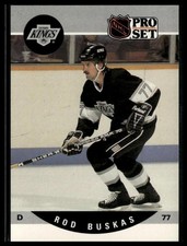 1990-91 Pro Set #456 Rod Buskas RC Los Angeles Kings