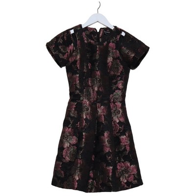 Warehouse, Kleid, Größe: 32, Schwarz/Lila, Polyester, Blumen, Damen #my6