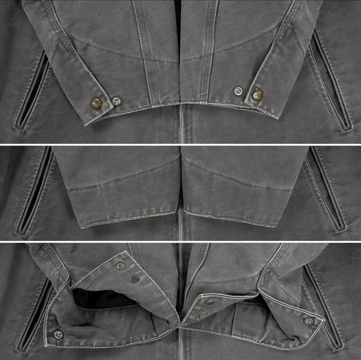 USA made 00s Carhartt Detroit Jacket Grey XL Size Vintage