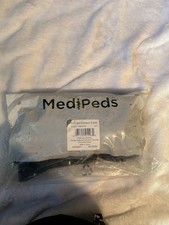 MediPeds Adult Crew Socks Black Size 9-11 Comfort Fit Pack NIP
