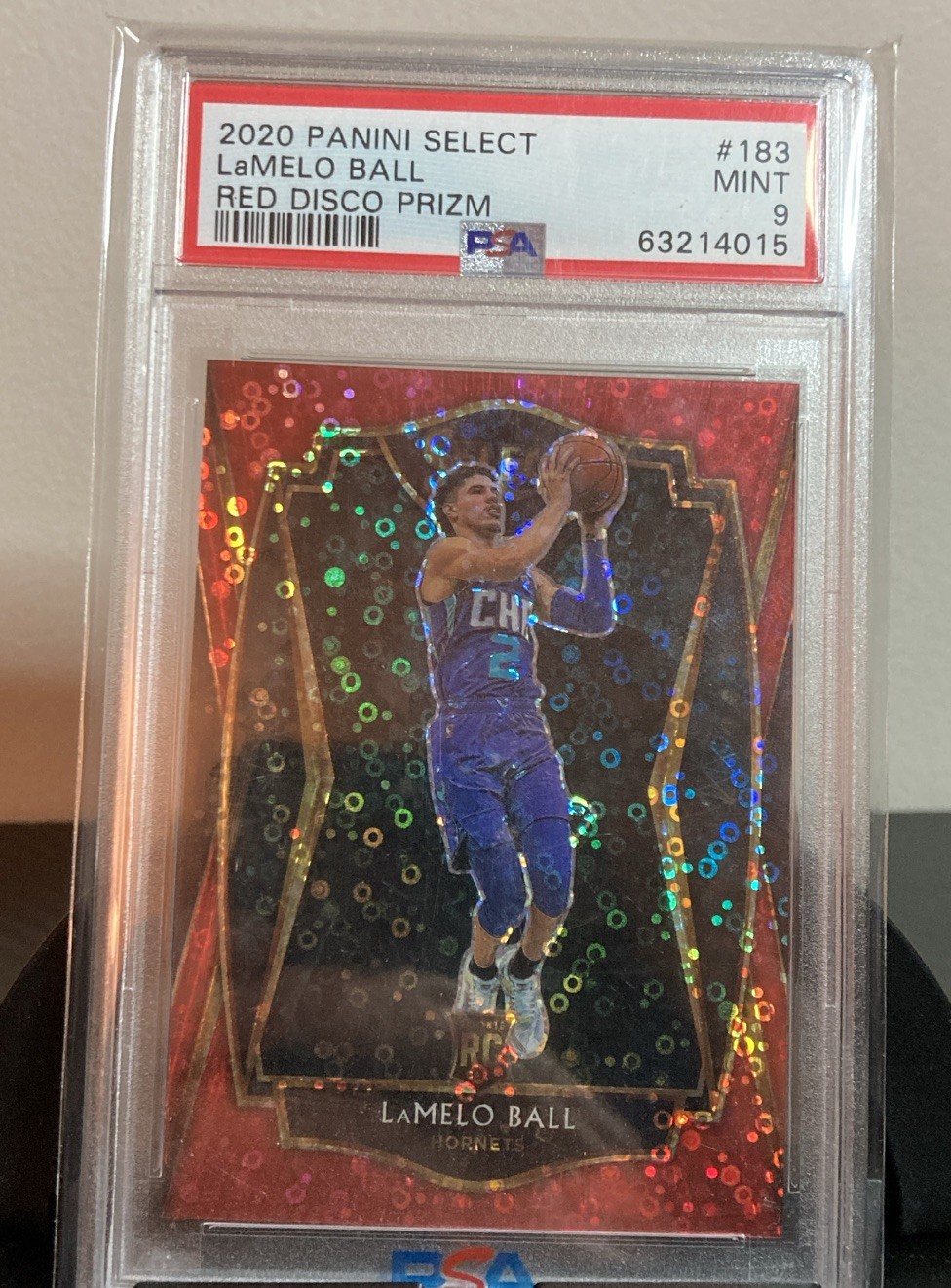 2020 Panini Select Lamelo Ball /49 Red Disco #183 PSA 9