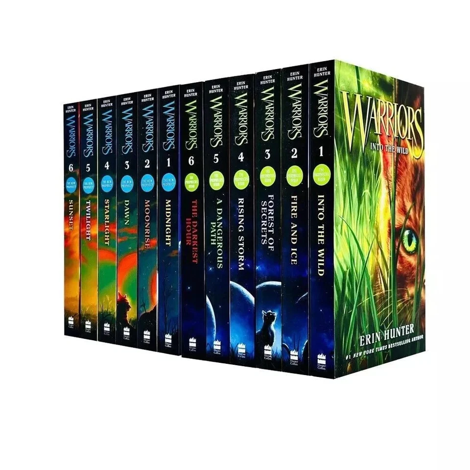 Warrior Cats Collection by Erin Hunter 12-Book Set, Series 1 & 2 | Erin Hunter