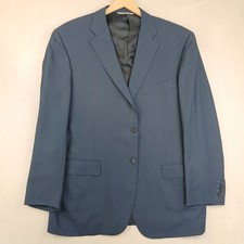 Canali 38R 52 Mens Blazer Travel Water Resistant Navy Blue 22x31  Fits 44R  