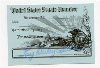 Senator Kay Bailey Hutchinson United States Senate Chamber Pass 106th Congress 