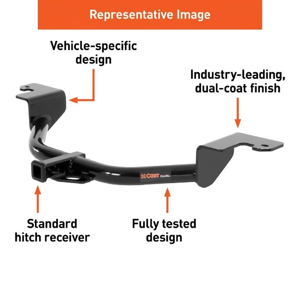 Curt Class 2 Trailer Hitch & Wiring for Toyota Camry Foto 3 de 4