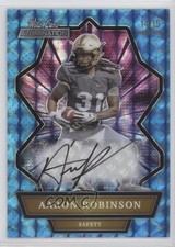 2021 Wild Card Alumination Holo-Lux Blue 14/15 Aaron Robinson Rookie Auto RC 2b2. rookie card picture