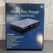 Digital Stream Analog Pass-Through DTV Converter Box Model DTX9950 NOB