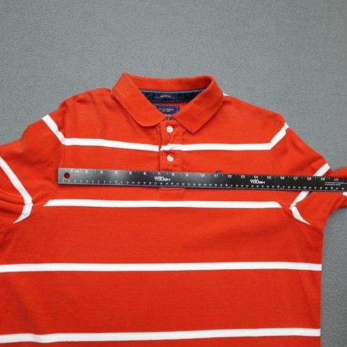 Polo uomo vintage Abercrombie & Fitch muscolosa L rossa a righe manica lunga - Foto 7 di 18
