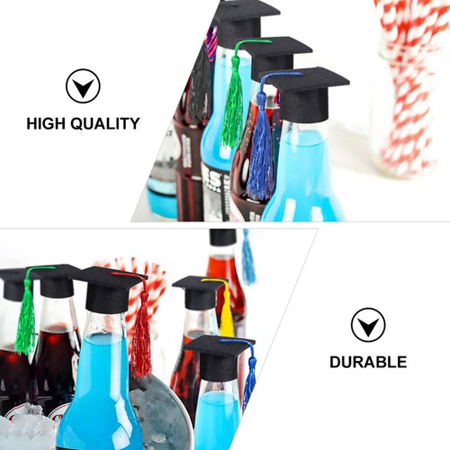 Sombreros doctorales 8 piezas Sombreros decorativos divertidos Sombreros multiusos Muñecas Accesorios para fotos - Imagen 10 de 12