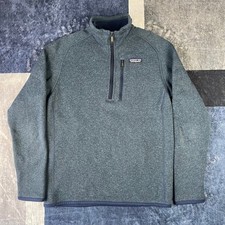 Patagonia Better Sweater 1/4 Zip Fleece Pullover Mens Small Blue 25522