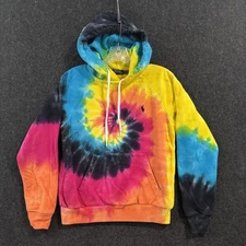Polo Ralph Lauren Hoodie Youth Small Bright Tie Dye Rainbow Pullover Sweatshirt