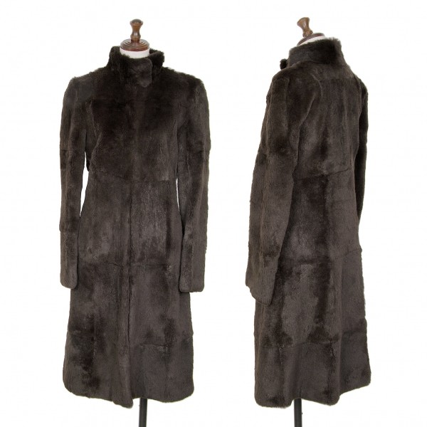 EMPORIO ARMANI Fur Coat Size 40(K-127654) | eBay